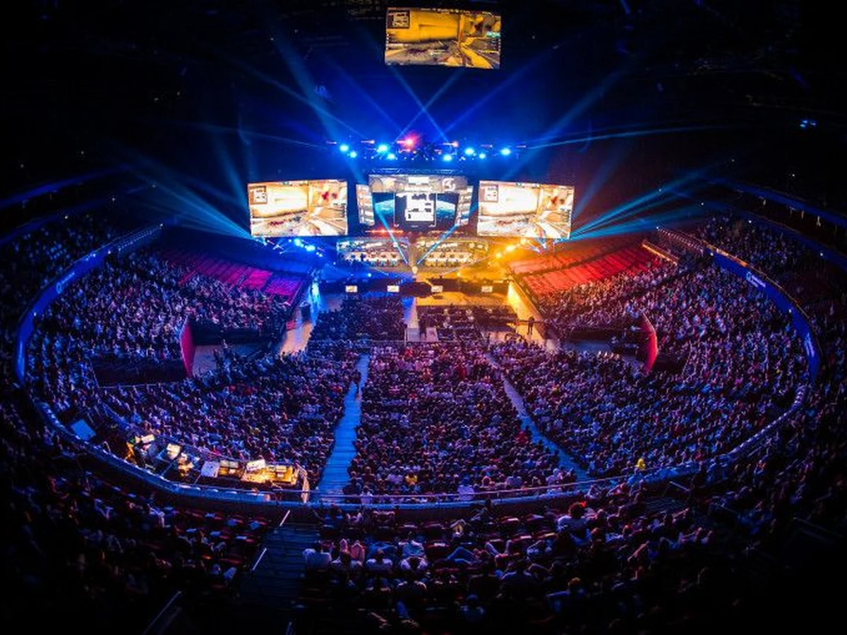 Tampilan visual event esports untuk lobi permainan MVP789